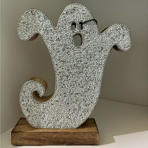 Halloween Ghost Wooden Beaded Decor